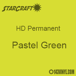12" x 5' Roll - StarCraft HD Glossy Permanent Vinyl - Pastel Green