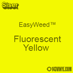 12" x 15" Sheet Siser EasyWeed HTV - Fluorescent Yellow