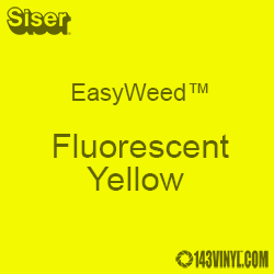 12" x 12" Sheet Siser EasyWeed HTV - Fluorescent Yellow