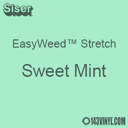 12" x 5 Foot Roll Siser EasyWeed Stretch HTV - Sweet Mint