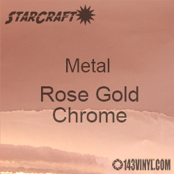12" x  24" Sheet - StarCraft Metal - Rose Gold Chrome 