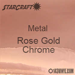 12" x 12" Sheet - StarCraft Metal - Rose Gold Chrome  