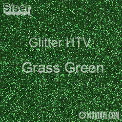 Glitter HTV: 12" x 12" - Grass Green 