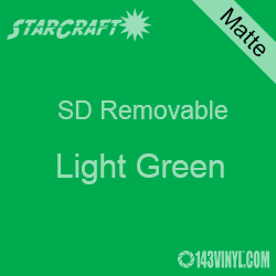 12" x 24" Sheet -StarCraft SD Removable Matte Adhesive - Light Green
