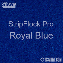 12" x 15" Sheet Siser Stripflock Pro HTV - Royal Blue