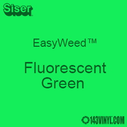 12" x 12" Sheet Siser EasyWeed HTV - Fluorescent Green