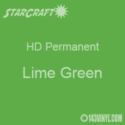 12" x 24" Sheet - StarCraft HD Glossy Permanent Vinyl - Lime Green