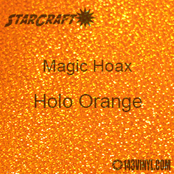 12" x 12" Sheet - StarCraft Magic - Hoax Holo Orange