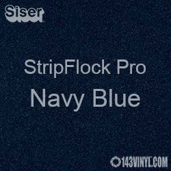 12" x 15" Sheet Siser Stripflock Pro HTV - Navy Blue