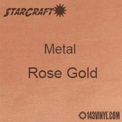 12" x  24" Sheet - StarCraft Metal - Brushed Rose Gold 