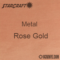 12" x 12" Sheet - StarCraft Metal - Brushed Rose Gold 