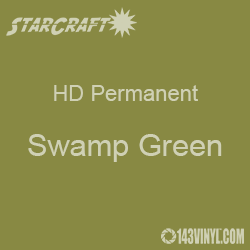 12" x 24" Sheet - StarCraft HD Glossy Permanent Vinyl - Swamp Green