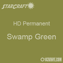 12" x 5' Roll - StarCraft HD Glossy Permanent Vinyl - Swamp Green 