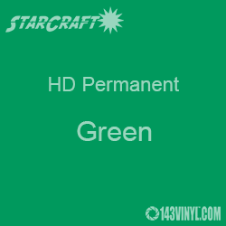 12" x 24" Sheet - StarCraft HD Glossy Permanent Vinyl - Green