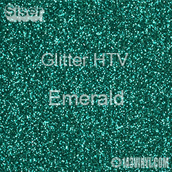 Glitter HTV: 12" x 12" - Emerald