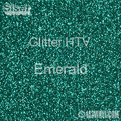 Glitter HTV: 12" x 20" - Emerald