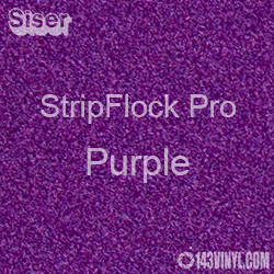 12" x 15" Sheet Siser Stripflock Pro HTV - Purple