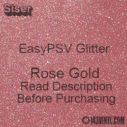 Siser EasyPSV Glitter - Rose Gold (44) - 12" x 12" Sheet