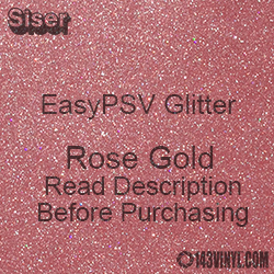 Siser EasyPSV Glitter - Rose Gold (44) - 12" x 24" Sheet