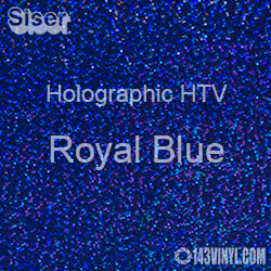 12" x 20" Sheet Siser Holographic HTV - Royal Blue