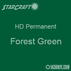 12" x 24" Sheet - StarCraft HD Glossy Permanent Vinyl - Forest Green