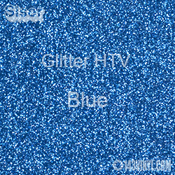 Glitter HTV: 12" x 5 Yard Roll - Blue