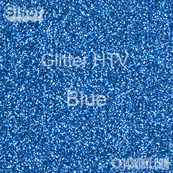 Glitter HTV: 12" x 12" - Blue