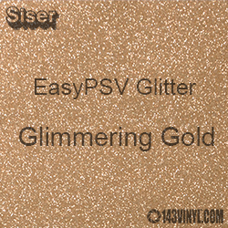 Siser EasyPSV Glitter - Glimmering Gold (12) - 12" x 12" Sheet