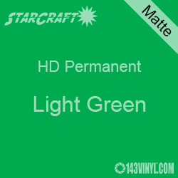 12" x 24" Sheet - StarCraft HD Matte Permanent Vinyl - Light Green