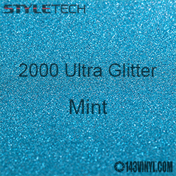 StyleTech 2000 Ultra Glitter - 132 Mint - 12"x24" Sheet
