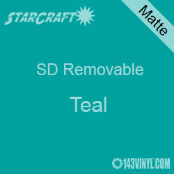 12" x 24" Sheet -StarCraft SD Removable Matte Adhesive - Teal