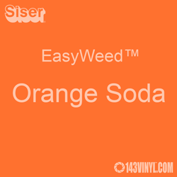 Siser EasyWeed HTV: 12 x 15 Sheet - Orange Soda