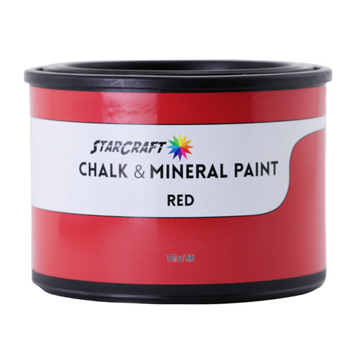 StarCraft Chalk & Mineral Paint - Pint, 16oz-Red
