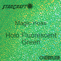 12" x 24" Sheet - StarCraft Magic - Hoax Holo Fluorescent Green