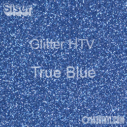 Glitter HTV: 12" x 12" - True Blue