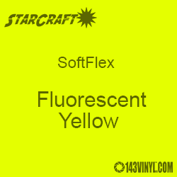 12" x 24" Sheet StarCraft SoftFlex HTV - Fluorescent Yellow 