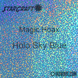 12" x 12" Sheet - StarCraft Magic - Hoax Holo Sky Blue