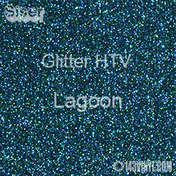 Glitter HTV: 12" x 5 Yard Roll - Lagoon