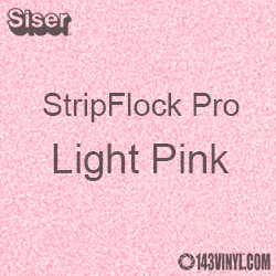 12" x 15" Sheet Siser Stripflock Pro HTV - Light Pink
