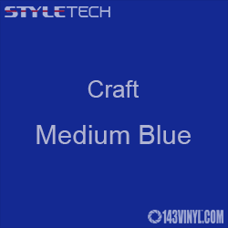 Styletech Craft Vinyl - Medium Blue- 12" x 12" Sheet Styletech Craft Vinyl - Medium Blue- 12" x 12" Sheet