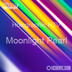 12" x 20" Sheet Siser Holographic HTV - Moonlight Pearl  