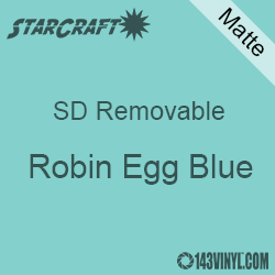 12" x 24" Sheet -StarCraft SD Removable Matte Adhesive - Robin Egg Blue