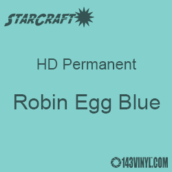 12" x 24" Sheet - StarCraft HD Glossy Permanent Vinyl - Robin Egg Blue