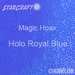 12" x 24" Sheet - StarCraft Magic - Hoax Holo Royal Blue