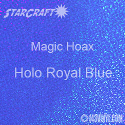 12" x 12" Sheet - StarCraft Magic - Hoax Holo Royal Blue