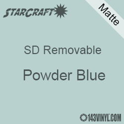 12" x 24" Sheet -StarCraft SD Removable Matte Adhesive - Powder Blue 12" x 24" Sheet -StarCraft SD Removable Matte Adhesive - Powder Blue