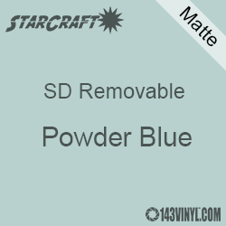 12" x 10 Yard Roll  -StarCraft SD Removable Matte Adhesive - Powder Blue