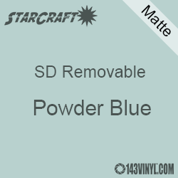 12" x 12" Sheet -StarCraft SD Removable Matte Adhesive - Powder Blue