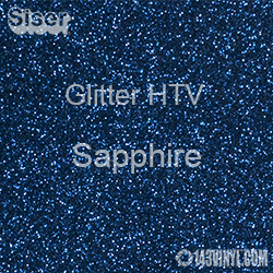 Glitter HTV: 12" x 5 Yard Roll - Sapphire