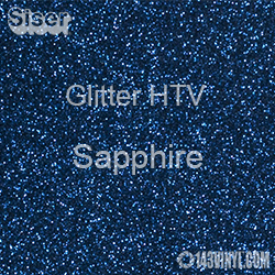 Glitter HTV: 12" x 20" - Sapphire